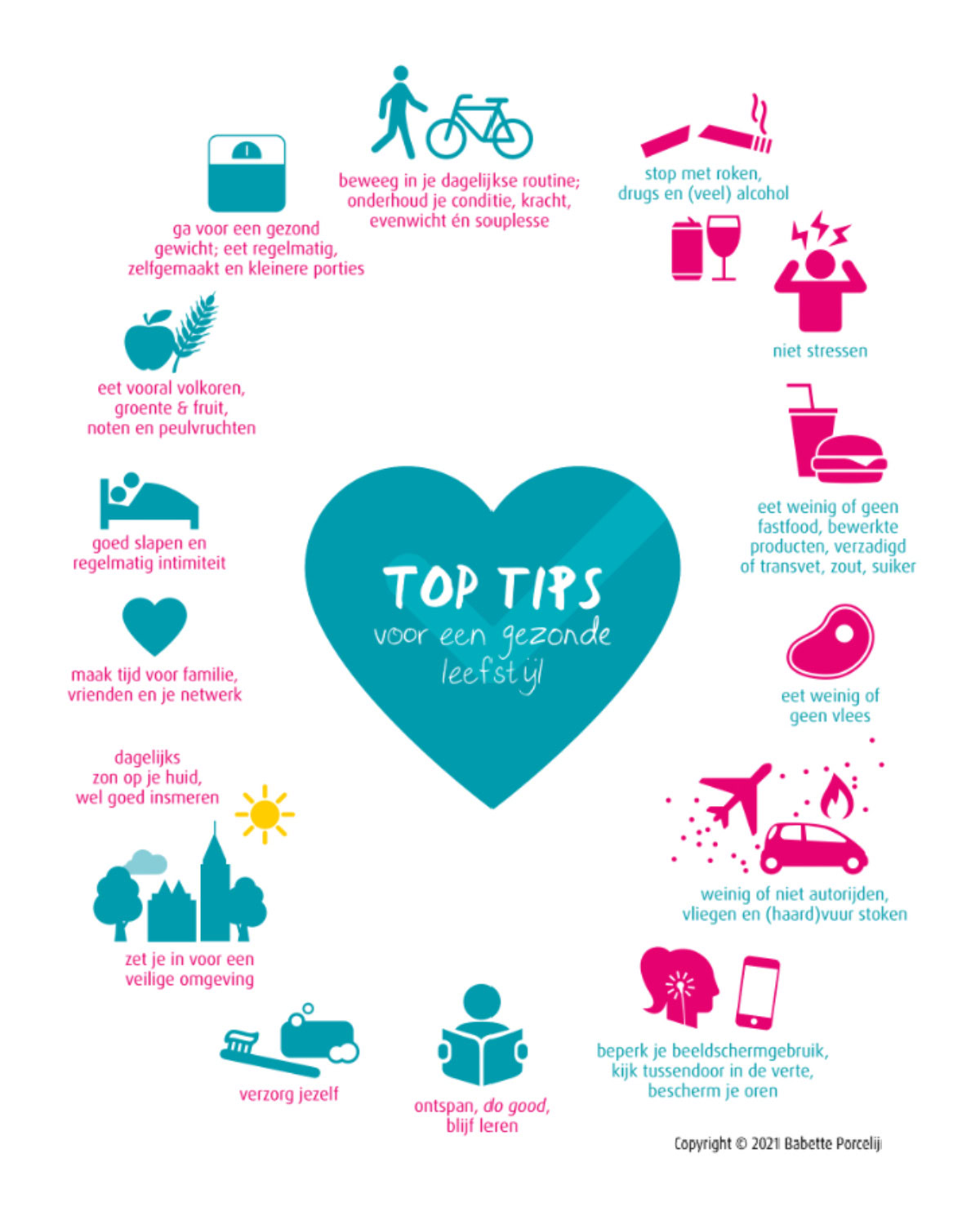 Top tips voor een gezonde leeftstijl